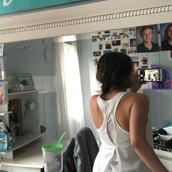 White Racerback Tank - Picture 4 of 4